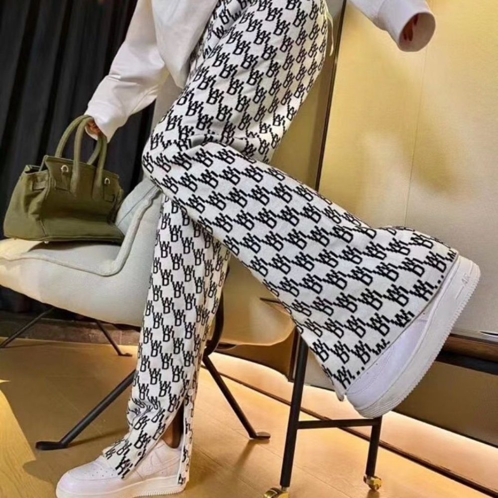 WE11DONE Jacquard Knit Pants Small